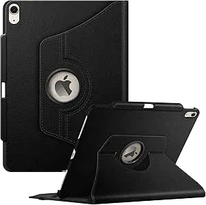 FINTIE roterande fodral för iPad Air 13 tum (M2) 2024, svart