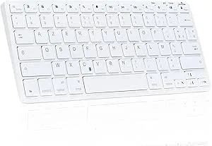 Bluestork - USB-C uppladdningsbart trådlöst minitangentbord - Bluetooth ipad tangentbord, lång livslängd, kompakt, lätt, tyst - Mac, Mini, iMac, iPad Air 4/3, iPad Pro 12.9/11, Mini