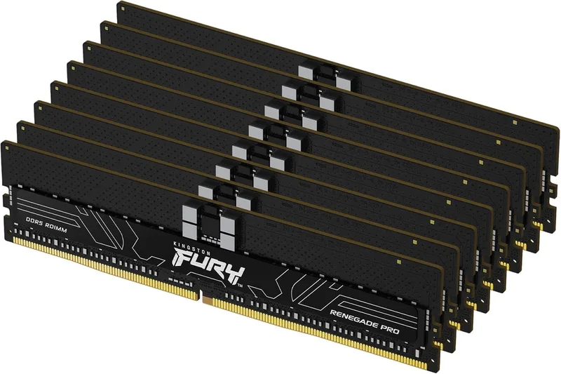 Kingston FURY Renegade Pro EXPO 128GB 6400 MT/s DDR5 ECC Reg CL32 DIMM (Kit of 8) Memory Overclockable ECC-Registered DIMM