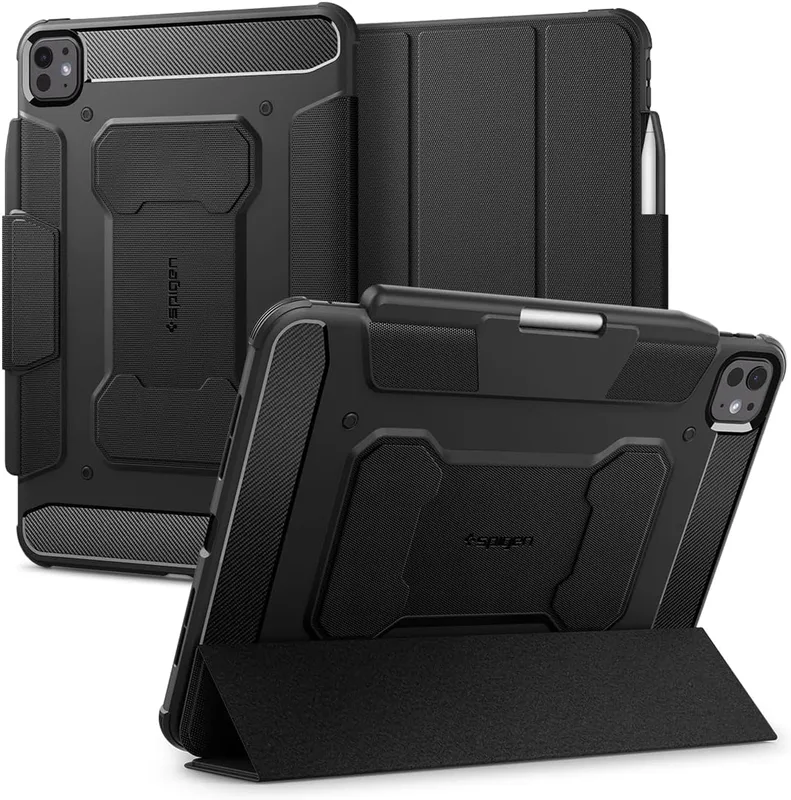 Spigen Rugged Armor Pro Fodral Kompatibel med iPad Pro 11 Tum M5