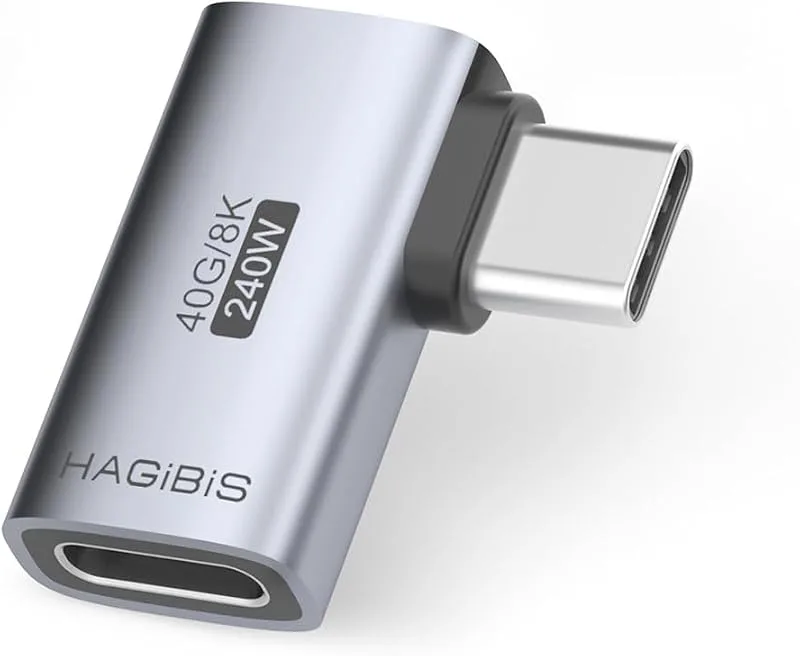 Hagibis 240W 40Gbps 8K USB-C Adapter for Female, USB4 Connector