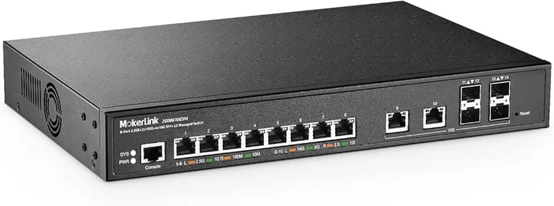 MokerLink 8 portar 2,5 gigabit hanterad brytare
