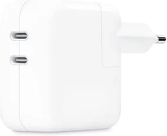 Apple 35 W usb-c-strömadapter med två portar
