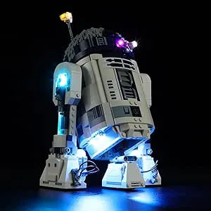 BRIKSMAX LED-belysningskit för Lego-75379 R2-D2 – kompatibel med Lego Star Wars byggsats – inkluderar inte Lego-set