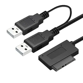 USB 3.0 Till 7+6 13-stifts Slimline SATA-adapterkabel