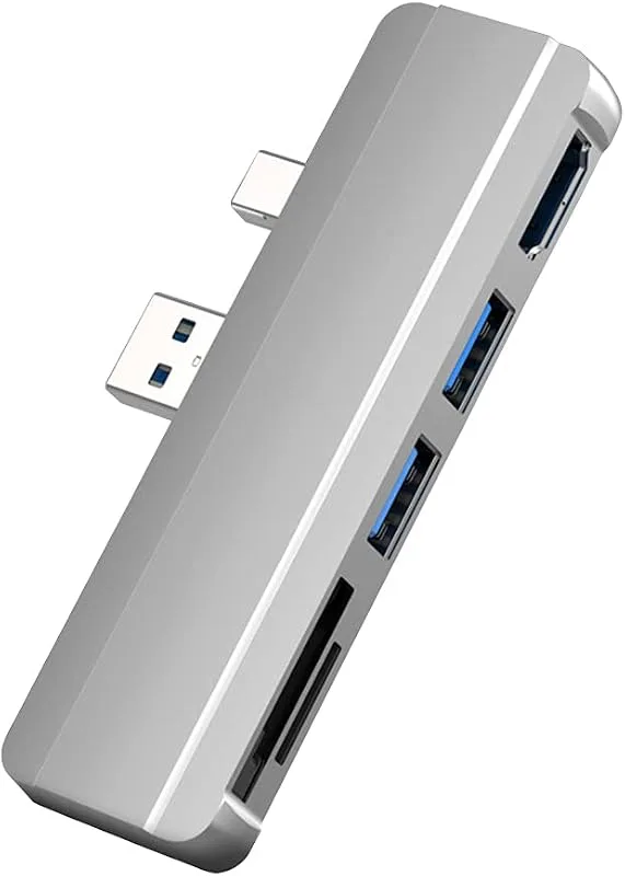 5-i-1 USB-hubb USB HUB dockningsstation SD/TF-kortläsare