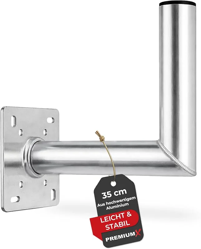 Premium x 35 cm vägghållare aluminium SAT ALU vägghållare för parabolantenn 350 mm