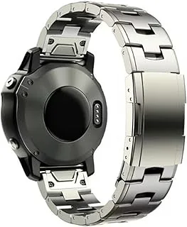 22 mm 26 mm Quick Fit titan metall klockarmband kompatibelt med Garmin Fenix ​​7X 7/6 Pro / 5 Plus/Instinct/Epix Armbandsarmband