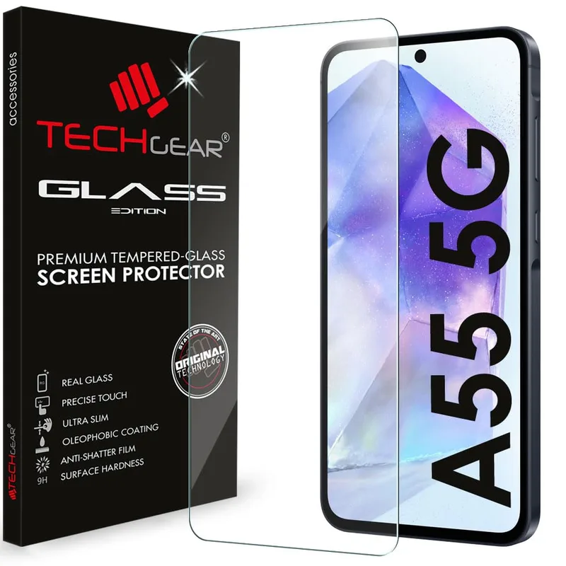 TECHGEAR skärmskydd i glas för Samsung Galaxy A55 5G