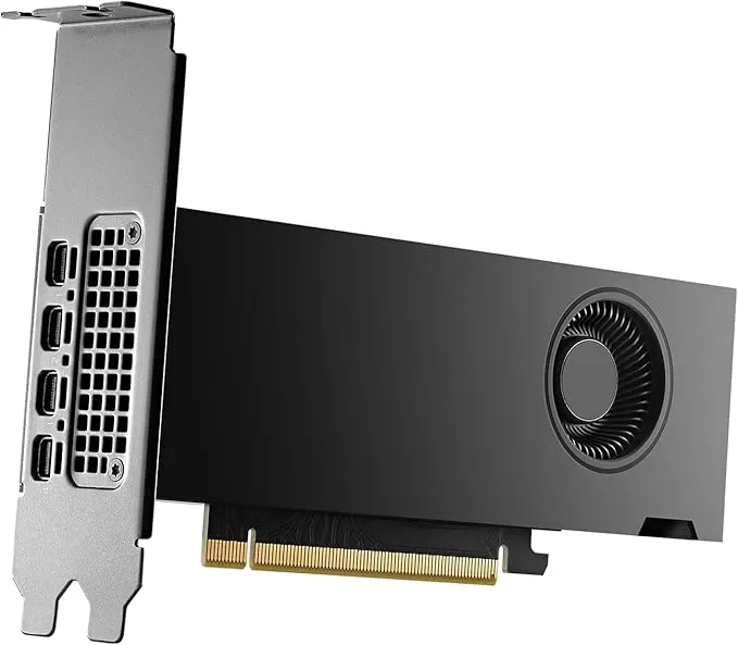 PNY NVIDIA RTX 2000 Ada generation 16 GB GDDR6 PCI Express 4.0 dubbla fack, låg profil 4 x MiniDisplayPort, 8K-support, ultralätt aktiv fläkt