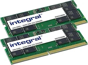 Integrerad 64 GB kit (2 x 32 GB) DDR5 RAM 5600 MT/s PC5-44800 SODIMM laptop/notebook/MacBook minnesmodul