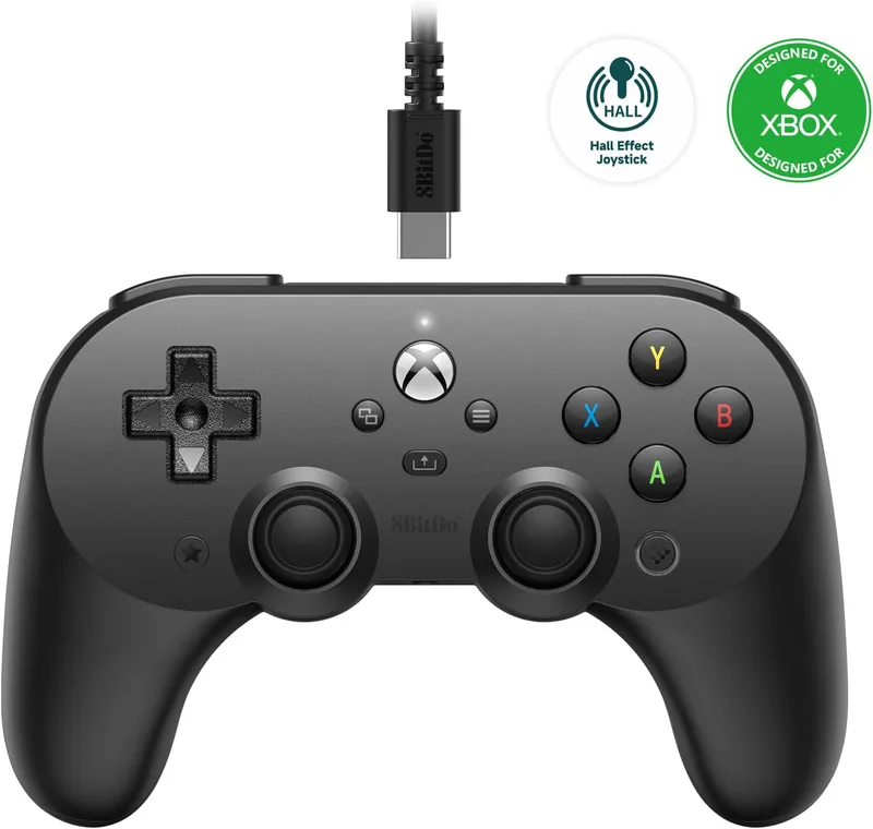 8BitDo - Pro Wired Gamepad 2 - Xbox (White)