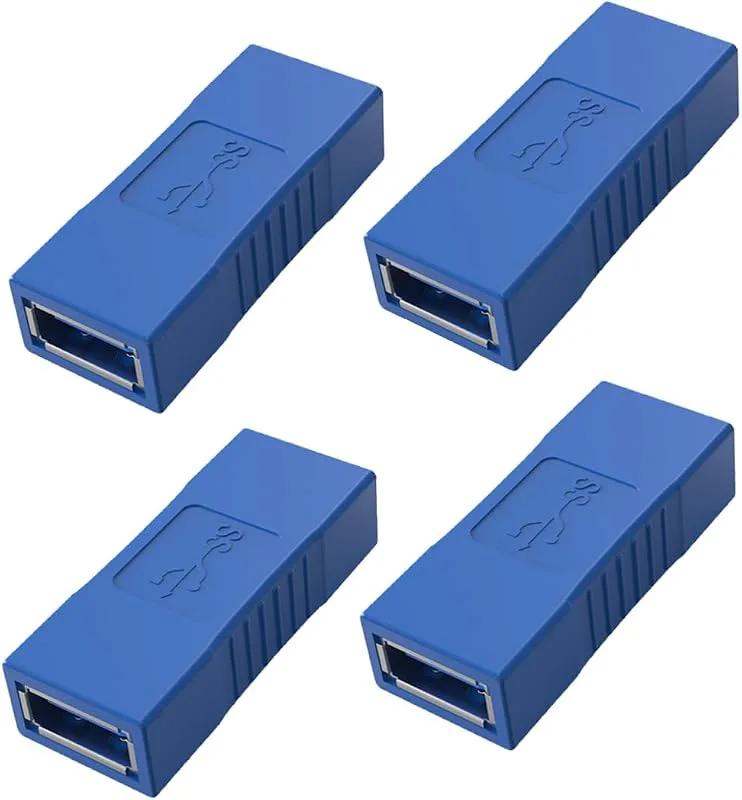 Greluma 4 st USB 3.0 hona till hona USB adapter
