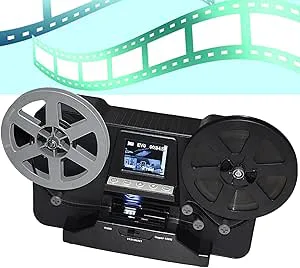 8 mm film till digital omvandlare, Super 8 film till digital omvandlare, bildläsare skannrar, filmskanner, bildvisare för gamla bilder, med 2,4" skärm