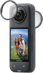 Insta360 X4-8K vattentät 360-actionkamera, 4K vidvinkelvideo, avtagbara linsskydd, 135 min batteritid, AI-redigering, stabilisering, för sport, resor, utomhus