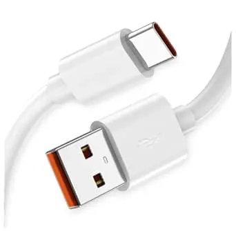 Snabbladdningskabel för Xiaomi 120W MAX 6A snabbladdningskabel 67W MAX, USB C dataöverföringskabel för Android Samsung USB-kabel C 65 W 6A för Mi 11 Ultra, Xiaomi/Redmi Poco Black Shark