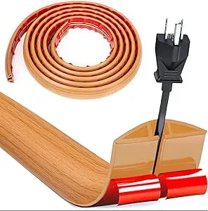Kabelbro, flexibel liten kabelkanal, 3,0 m X 3 cm kabelkanal för träkornsgolv, kabelskydd för PVC-golv, kabelkanal för utomhusbruk för kontor lägenheter lagerhotell lagerhotell Kabelduct