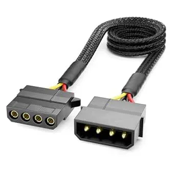 deleyCON 60 cm 4-stifts molex förlängningskabel