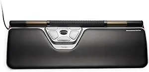 Contour RollerMouse Röd Ergonomisk Mus för Axlar, Underarm, Handled, Avlastning för RSI, Karpaltunnelcentrerad Rollerbar, 6 anpassningsbara knappar, Mac/PC