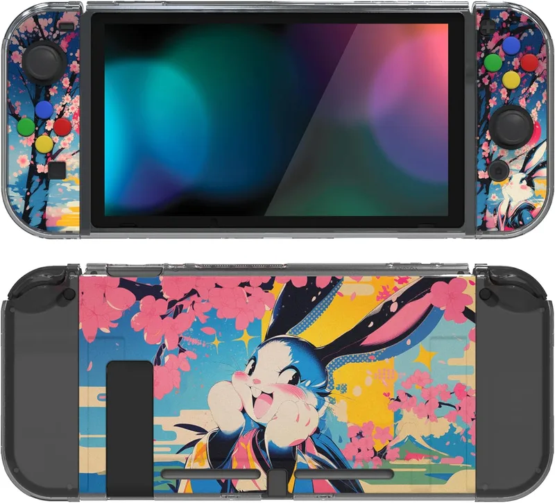 playvital Protective Case for Nintendo Switch,TPU Case