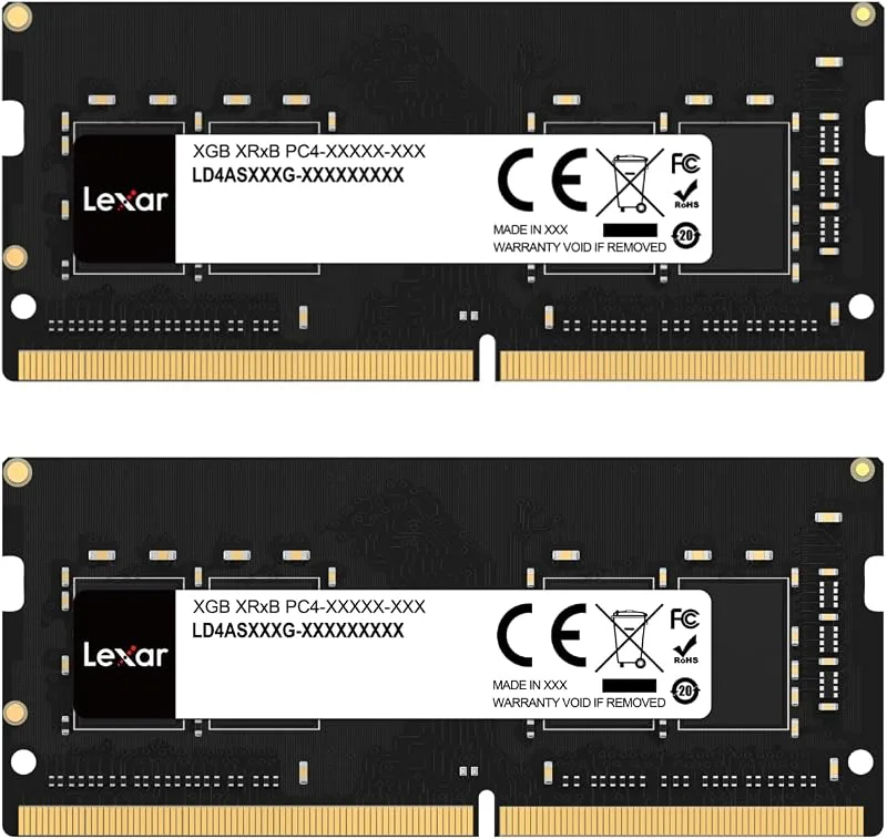 Lexar SODIMM DDR4 RAM 16GB Kit 2x8GB, 3200 MHz DRAM