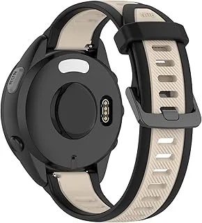 Armband kompatibla med Garmin Vivoactive 4S armband rostfritt stål mesh klockarmband