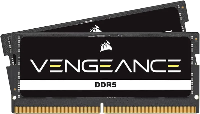 CORSAIR VENGEANCE SODIMM DDR5 RAM 96GB (2x48GB) 5200MHz CL44 Intel XMP iCUE Kompatibelt Datorminne – Svart (CMSX96GX5M2A