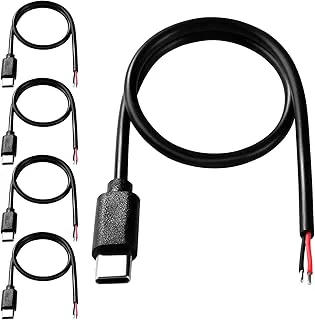 USB Typ C Hankontakt Pigtail Strömkabel