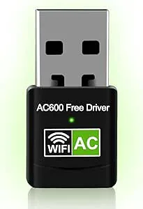PC USB Wifi-enhet, Dual Band 2,4/5 GHz 600 Mbps Trådlös nätverksadapter, Plug and Play, Fast PC, 2.0 USB (5G)