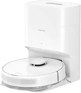 dreame D10 Plus Gen 2 robotdammsugare med torkfunktion, automatisk dammtömning, lagrar upp till 90 dagars damm, LiDAR-navigering, 6000 Pa sugkraft för mattor och djurhår, 285 minuters batteri