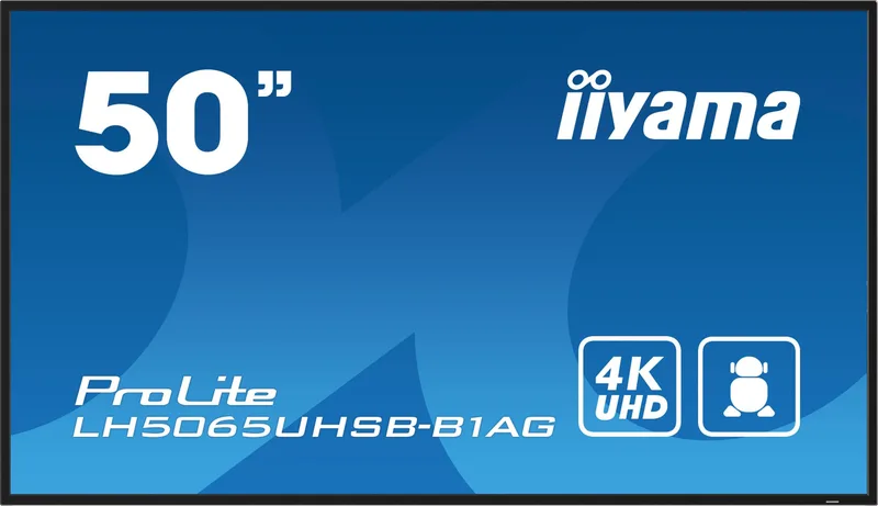Iiyama LH5065UHSB-B1AG 50 tum skärm, 3840X2160, 9,5 ms, 5000:1