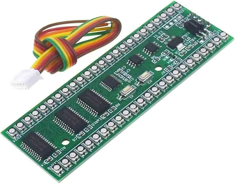 RGB MCU Display Pattern 24 LED VU Meter Audio Level Indicator Board