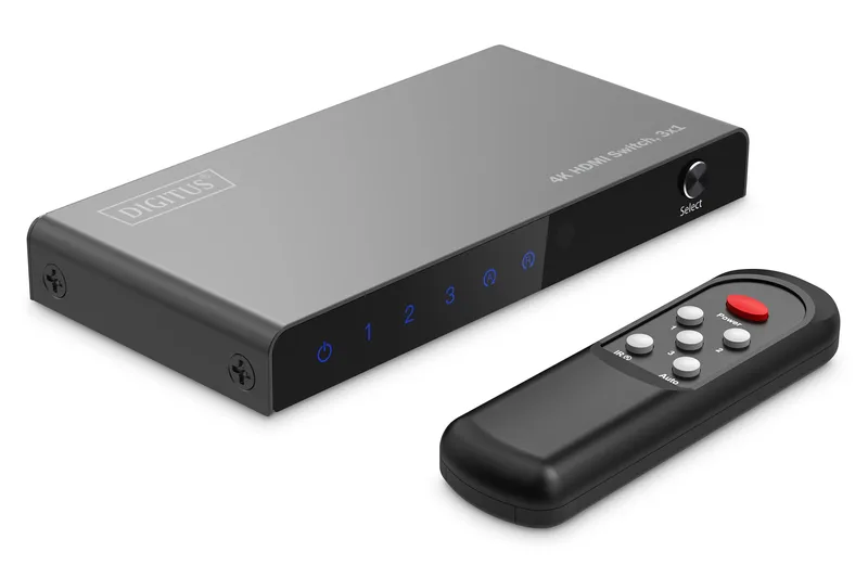 DIGITUS DS-55332 HDMI-switch 4K, 4 portar