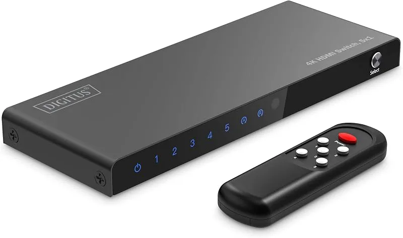 DIGITUS DS-55332 HDMI Switch 5x1-5 In 1 Ut