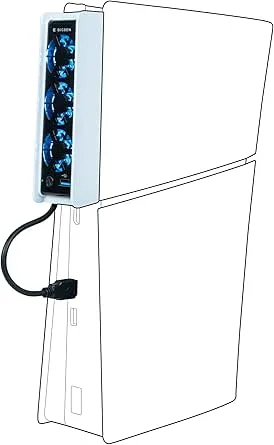 NACON Ventilator Vit/Svart
