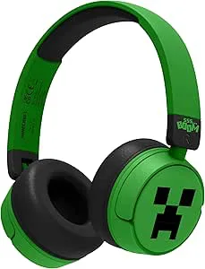 OTL Technologies MC1231 Minecraft trådlösa hörlurar för barn – grön