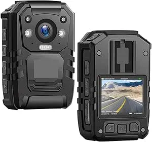 Kroppskameror I826Pro Night Vision Bärbar GPS Infraröd IR H.265 Stötsäker 1440P Full HD Polis kroppssliten kamera