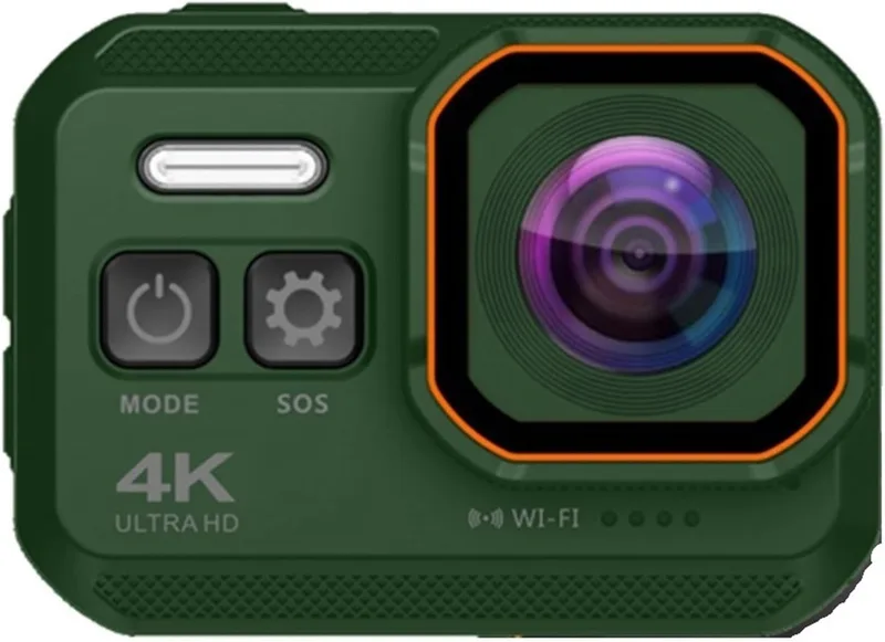 Actionkamera 4K 1080P 60fps Stabiliserad IP68 Undervattensvattentät Hjälm Motorcykel Sport Videokamera Moto Bike 16MP WiFi Webbkamera