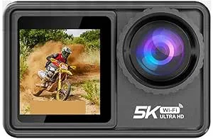 Actionkamera 5K med valfritt filterobjektiv 48MP zoom 1080P webbkamera Vlogg WiFi Sportkamera med fjärrkontroll