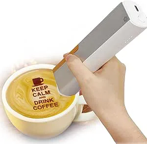 LSHFYV Handhållen Protable Coffee Print Pen
