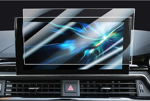 CDEFG Kompatibel med Audi A4 b9.5 A5 F5 Q5 2020–2023 2024 Facelift Navigation skyddsfolie härdat glas 9H reptålig 10,1 tum GPS skärmskydd bil GPS film