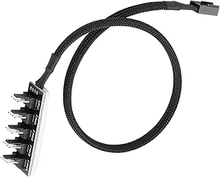 PWM Fan Hub Splitter, 5 Port PC 4 Pin PWM CPU Kylväska Fläktförlängning Splitter Adapter 1 Hona Till 5 Hane För Dator Kylväska Fläktar
