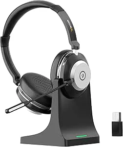 Wantek Trådlöst headset med mikrofon