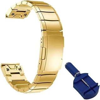 20/22/26 mm rostfritt stål Quick Release WatchBand passar for Garmin Epix/Enduro 2/Instinct/Tactix 7 Pro/Delta/Descent mk2i/mk2/mk1