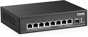 MokerLink 8 portar 2,5G Poe Tube Switch
