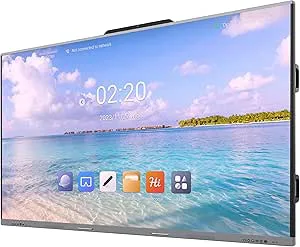 Faytech – interaktiv whiteboard 86 tum med True Optisk bonding (3840 x 2160 UHD) 2,4 G/5,0 G WiFi 6 – digital smart bräda för klassrum, presentation, kontor, kontor och möte – med Andoid 13