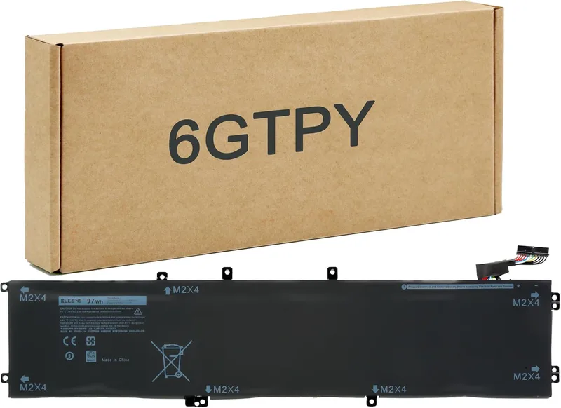 BLESYS 97Wh 6GTPY Batteri för Dell XPS 15 9560 9570 7590, för Precision 5520 5530 5540, för Vostro 7500, för Inspiron 7501 Series Laptop Ersättning fö