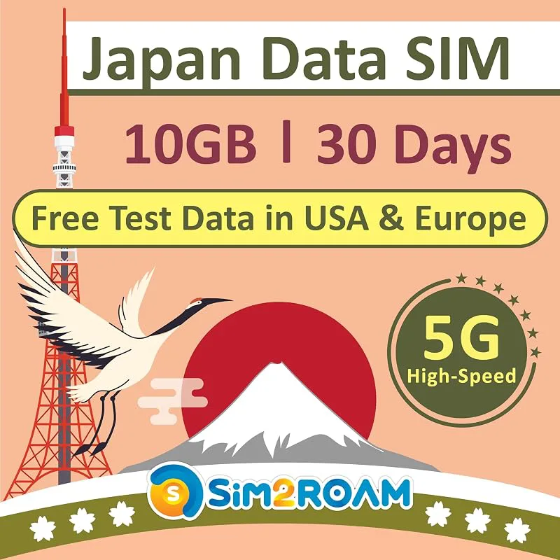 Japan Data Sim-kort 30 dagar