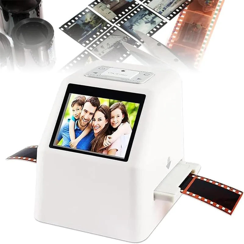 Film Slide Scanner Med 2,4” LCD-skärm, 22MP