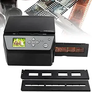 Film Slide Scanner, HD 22MP Film Scanner, 2,4-tums LCD Screen Photo Scanner för Convert 135Film, 35mm Slide, 110Film, Photo